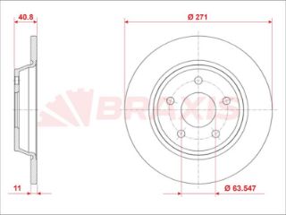 ARKA FREN DİSK AYNA YENI FOCUS IV 18> resmi