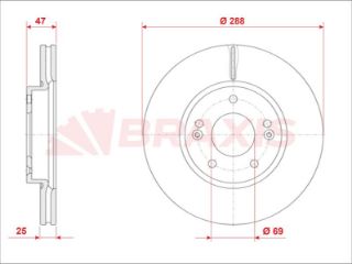 FREN DİSKI ÖN I30 16 > CEED PROCEED 18 > resmi