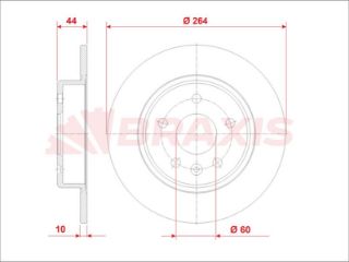 FREN DİSKI ARKA ASTRA K 15 > 264MM resmi