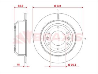 FREN DİSKI ARKA HYUNDAİ H 1 08> resmi