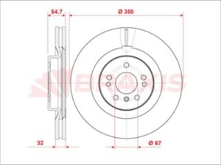 FREN DİSKI ÖN X164 06>12 W164 05>11 W251 05>14 resmi