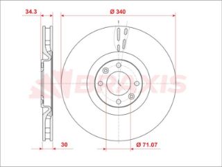 FREN DİSKI ÖN DS4 DS5 11 > 308 10 > 14 resmi