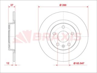 FREN DİSKI ARKA VOLVO XC40 17 > 280MM resmi
