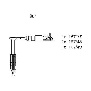 BUJİ KABLOSU TAKIM W202 / 210 M111 resmi