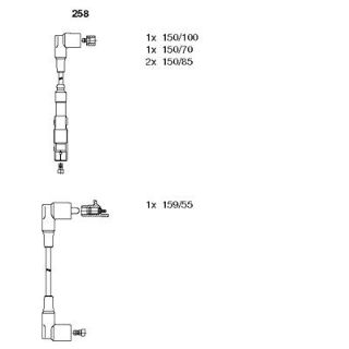 BUJİ KABLOSU TAKIM W124-201 M102 resmi