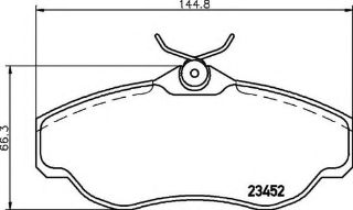 FREN BALATASI ÖN 2.5 Td5-3.9-4.0-4.6 LAND ROVER RANGE ROVER DİSCOVERY II 94-02 resmi