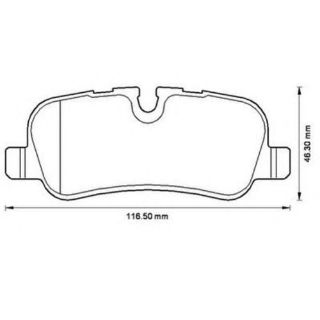 FREN BALATASI ARKA BM LAND ROVER RANGE ROVER DISCOVERY SPORT - III - IV 05-13 resmi
