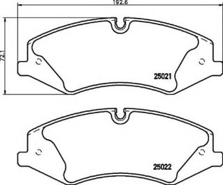 FREN BALATASI ÖN 2.0-3.0-3.0 D-3.0 TDV6-5.0 V8 LAND ROVER RANGE ROVER DISCOVERY - SPORT - V-IV  06-18 resmi