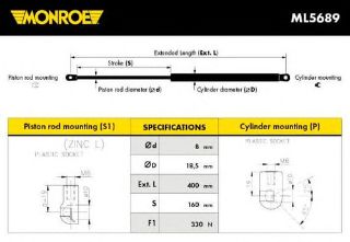 MOTOR KAPUT AMORTİSÖRÜ BM E90-E90 LCİ-E91-E91 LCİ 05-11 resmi