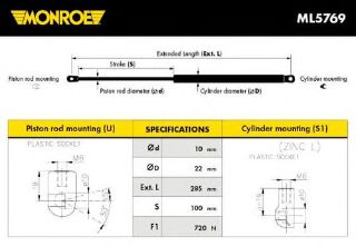 MOTOR KAPUT AMORTİSÖRÜ BM X3 E83-X3 E83 LCİ 03-10 resmi