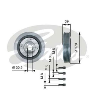 KRANK KASNAĞI 1,6 MJT-1,9 JTD-Z19DTH DOBLO III/LINEABRAVA/BRAVO/MAREA/PUNTO/STILO/VECTRA C/ASTRA H/SX4 01-13 resmi