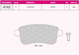 ARKA BALATA FLUENCE 13 MEGANE 08 SCENİC 08 440603734R resmi