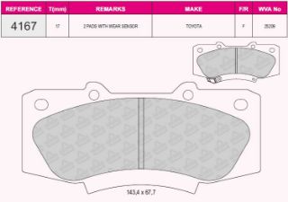 ÖN BALATA HYUNDAİ HİLUX III PİCK UP 2.5D-4D 4X4 12/2007 resmi