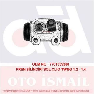 FREN SİLİNDİRİ SOL CLİO 1.1-1.2-1.4 91-98 -TWNG 1.2-1.4 96 20.64MM resmi