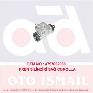 X FREN SİLİNDİRİ SOL COROLLA 1.4-1.6-2.0 97-00 19.05MM resmi