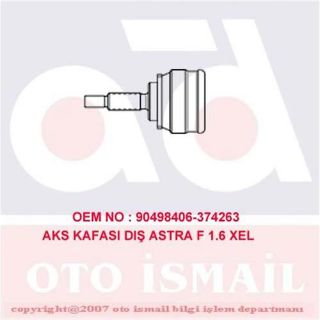 X AKS KAFASI DIŞ ASTRA F 91-98 -CORSA B 93-00 -VECTRA B 95-02 -TIGRA 1.6 16V 94-98 15-1118 resmi