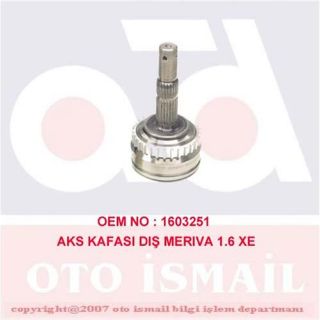 X AKS KAFASI DIŞ MERİVA 1.6-1.6 16V-1.8 03 ABSLİ 15-1439 resmi