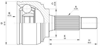 X AKS KAFASI NİSSAN MİCRA III 1.0-1.2-1.4 16V 03-10 resmi