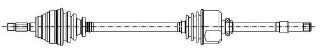 AKS ÖN SAĞ MASTER II-MOVANO 2.5 DCİ 06 ABSLİ 51 DİŞ 28X39 UZUNLUK 1116MM resmi