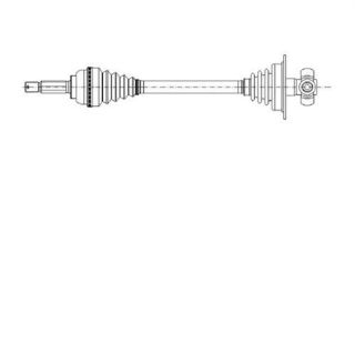 X AKS ÖN SOL MGN I 1.4-1.4 16V-1.6-2.0-1.9 DT 96 ABS Lİ resmi