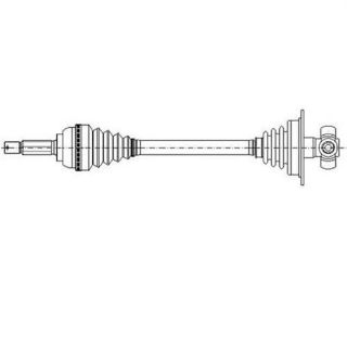 X AKS ÖN SOL CLİO II-KNG II 1.5 DCI 02 ABS Lİ resmi