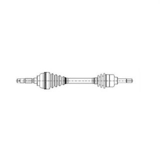 X AKS ÖN SOL CLİO III 05 MODUS 04 MGN II 03 LOGAN 09 1.4-1.6-1.5DCI UZUNLUK:67.5CM resmi