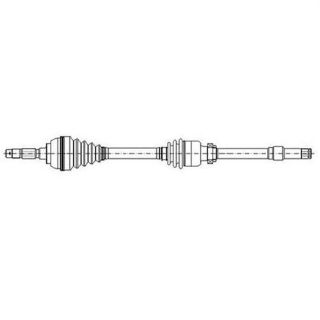 X AKS ÖN SAĞ CLİO III-MODUS 1.4-1.6-1.5 DCI 05 LOGAN MCV 1.4-1.6-1.5DCİ 07 resmi