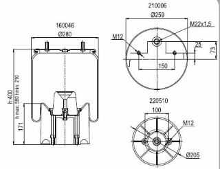 PLASTIK PİSTON KOMPLE MERCEDES resmi
