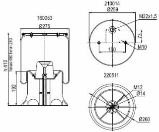 PLASTIK PİSTON KOMPLE SCHMITZ WAWELER ROR resmi