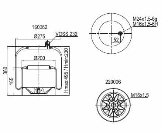 KOMPLE METAL PİSTONLU AXOR ACTROS CHRYSLER resmi