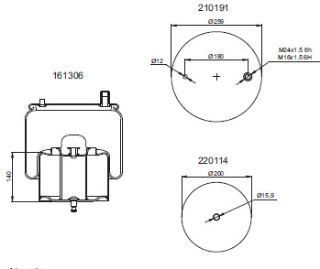 DİNGİL KÖRÜĞÜ KOMPLE METAL PİSTONLU VOLVO / RENAULT PREMIUM KERAX 370-400-420 01> 410-450 05> 460-500 06> resmi