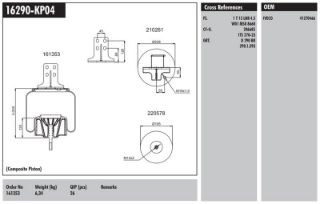 KOMPLE PLASTIK PİSTON IVECO STRALIS 400 / EUROTECH 440E FP / P4X2 ARKA SAG resmi