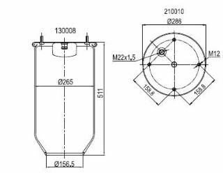 DİNGİL KÖRÜĞÜ PİSTONSUZ IVECO-M-BENZ-MERITOR-SAF DORSE resmi