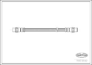 FREN HORTUMU ARKA CORRADO 531 1.8 16V 87- resmi