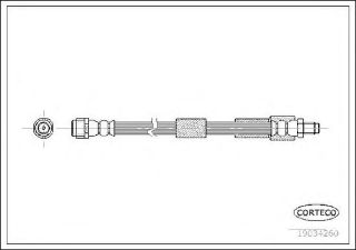 FREN HORTUMU ÖN MERCEDES C SERISI COUPE C 320 01- (405MM) resmi
