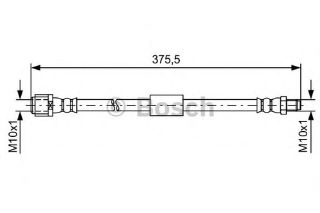 FREN HORTUMU MERCEDES CLS 220 BLUE TEC 11- (375MM) resmi