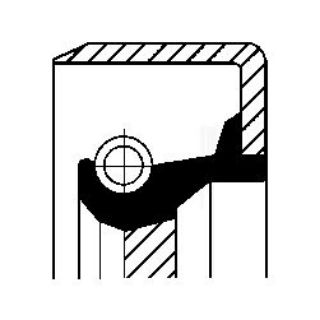 YAG KEÇESİ 48X75X8 IVECO MAN RENAULT TRUCKS resmi