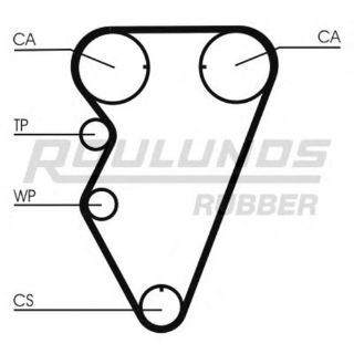 TRİGER KAYIŞI LANDROVER FREELANDER / ROVER 214 216 218 25 414 416 45 75 1,4 1,6 1,8 16V (145*260) resmi