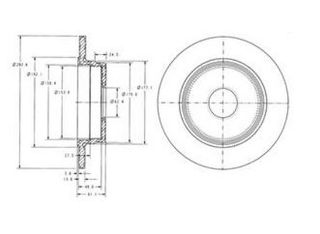 FREN DİSKİ ÇİFTLİ PAKET MERCEDES C180-C200-C230-C250-C36-CLK200-230-E200-220-230-240-SLK200-SLK230 A1244230512-A2014230512-A2104230412 resmi