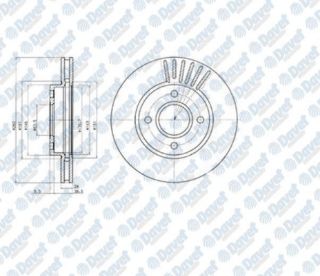 ÖN  FREN DİSK AYNASI MONDEO II / III 92>00 SCORPIO 94>98 COUGAR 98>001,6 16V / 1,8 / 2,0I 16V (HAVA SOGUTMALI) resmi