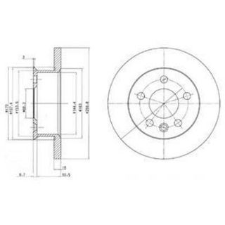 FREN DİSKİ ÇİFTLİ PAKET VW CARAVELLE-TRANSPORTER 1990 04/1996 resmi