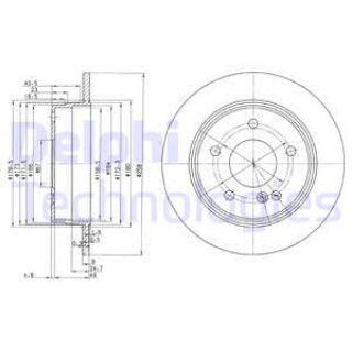 FREN DİSKİ ÇİFTLİ PAKET MERCEDES C180-C200-C220-C230-C250-C280-C36 06/1993 05/2004 A2024230012-A202423001264-A2024233012 resmi