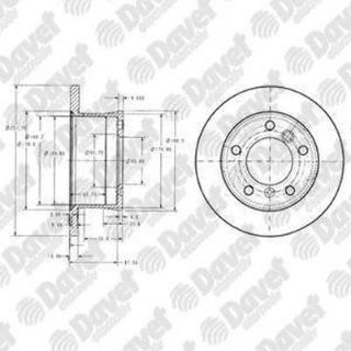 FREN DİSKI ARKA 5D 272MM SPRINTER LT35 96- resmi