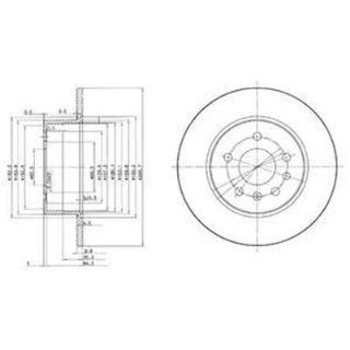 FREN DİSKI ARKA 5D 286MM VECTRA B 95- resmi