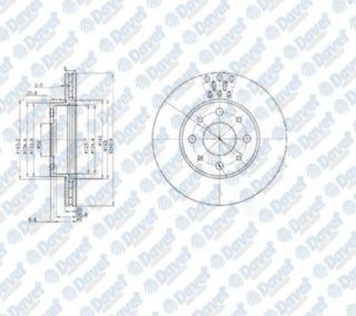 ÖN  FREN AYNASI (DİSKI) MAREA PALİO ALBEA ALFA ROMEO 145 146 1,2 / 1,4 / 1,6 / 1,9 resmi