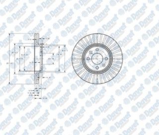ÖN FREN AYNASI BÜYÜK MGN II 1.5-CLİO-KNG LGN 01 SCENİC 97 280X24X4DLXHAVALI 7701205842-7701206118-7701207829 resmi
