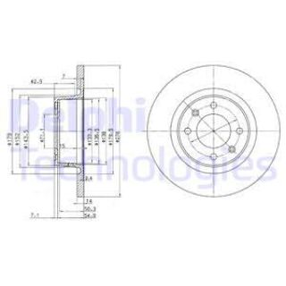 FREN DİSKİ ÇİFTLİ PAKET CITROEN C5 05/2001 01/2008 resmi