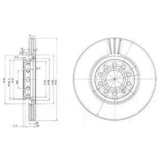 ON FREN DISKI-312×25 5×112 (VW PASSAT 01-05  AUDI A4 01-08  A6 98-05  SEAT EXEO 09-14  SKODA SUPERB 02-08) resmi