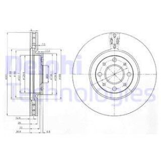 FREN DİSKİ ÇİFTLİ PAKET ALFA ROMEO-CHRYSLER-FIAT-LANCİA-MİTO-DELTA-BRAVO-STILO-DELTA 10/2001 resmi