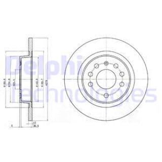 FREN DİSKI ARKA CROMA 05> / VECTRA C 02> SIGNUM 02> / 9 3 02> DÜZ 278MM resmi